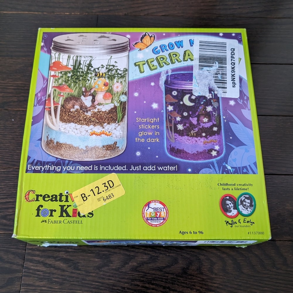 Grow N' Glow Terrarium, Faber-Castell, kids science kit, STEM